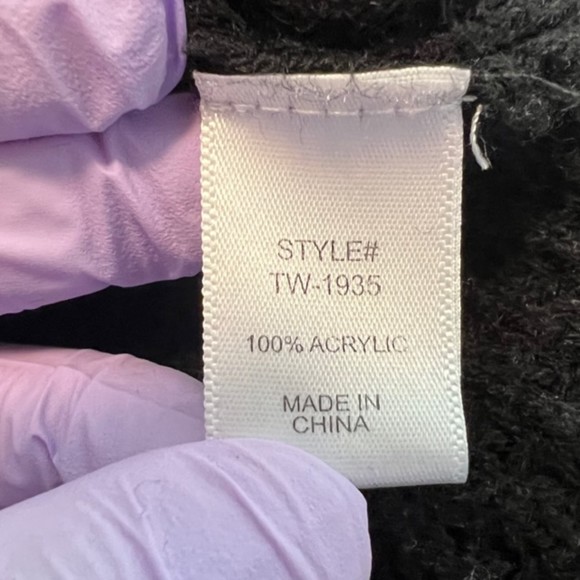 Riah Fashion Womens Black Crewneck Pullover Tunic Knit Sweater Size XL - Picture 7 of 10